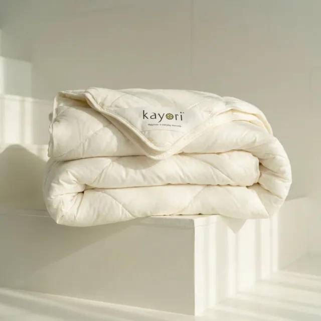 kayori Adamo Winter Dekbed 240x220 - 65% Texelaar Wol & 35% Tencel - Extra goed vochtregulerend - Nederlandse Productie Wit