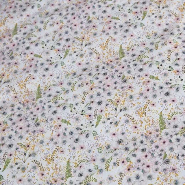 Dommelin Blossom - Dekbedovertrekset - Satijn - 300 TC - Wit - Lits-Jumeaux White