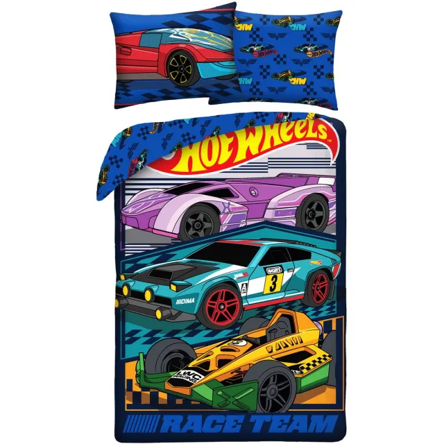 Hot Wheels Dekbedovertrek Speed - 140 x 200 + 70 x 90 cm - Polyester Multi