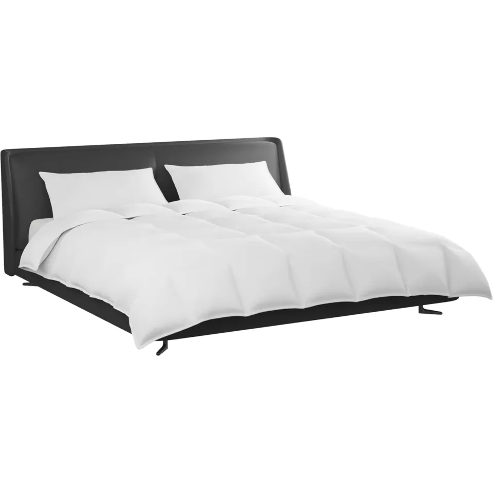 vidaXL Dekbed Set met kussen 3 st Wit Donsveertjes, foto 3