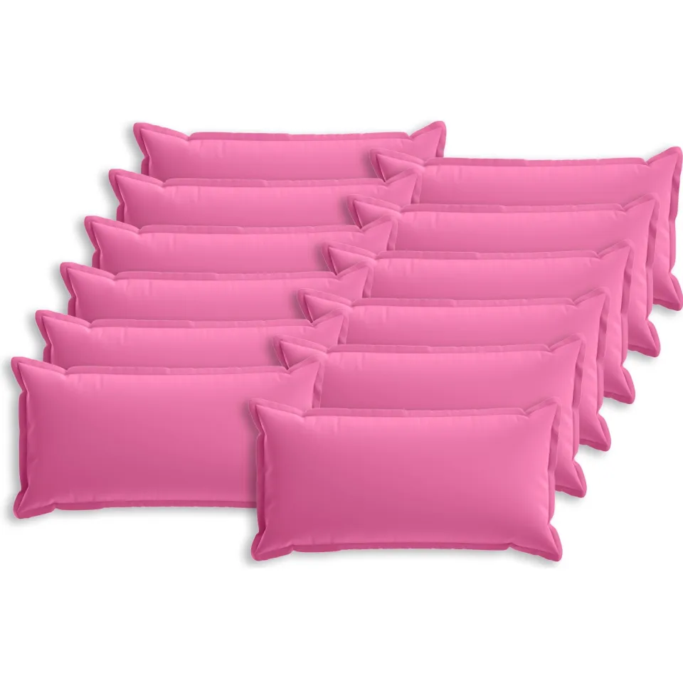 vidaXL Kussensloop 12 st HOUTEN Roze 40 x 80 cm Polyester, foto 4