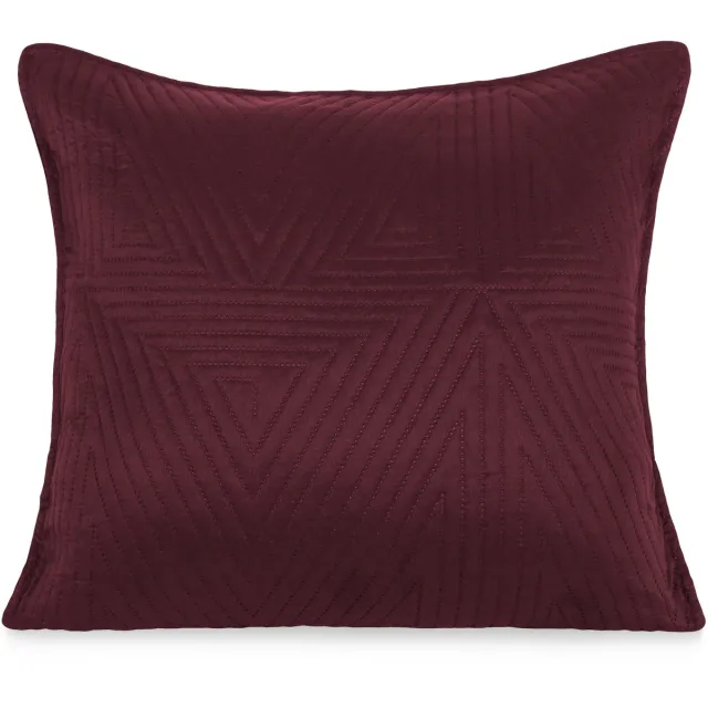 Trio Decoratieve Kussenhoes Trio 45x45cm Bordeaux Microvezel