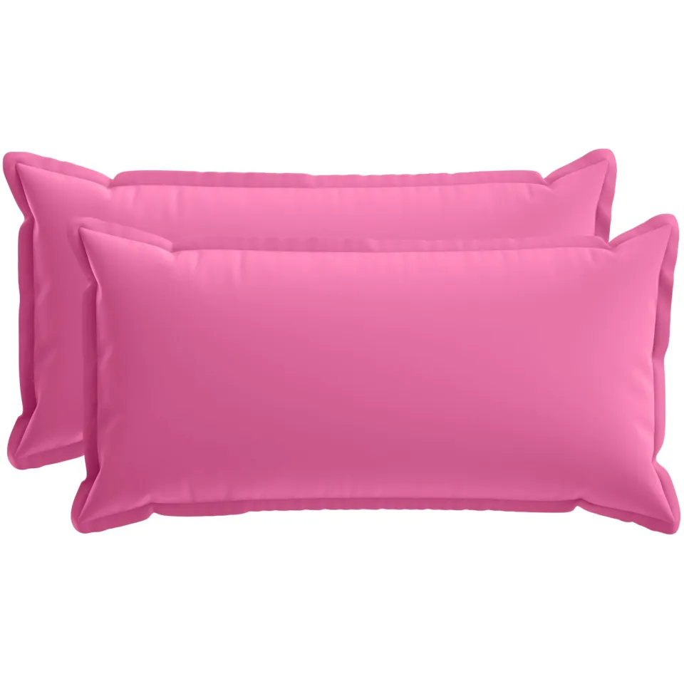 vidaXL Kussensloop 2 st HOUTEN Roze 40 x 80 cm Polyester, foto 3