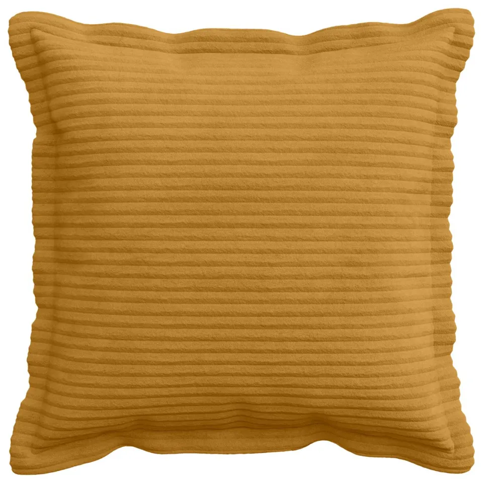 vidaXL Kussensloop 2 st HOUTEN Geel 50 x 50 cm corduroy, foto 3