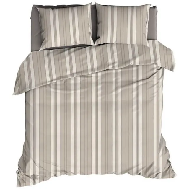 Romanette Florian Dekbedovertrek - Lits-jumeaux - 240x200/220 cm - Beige