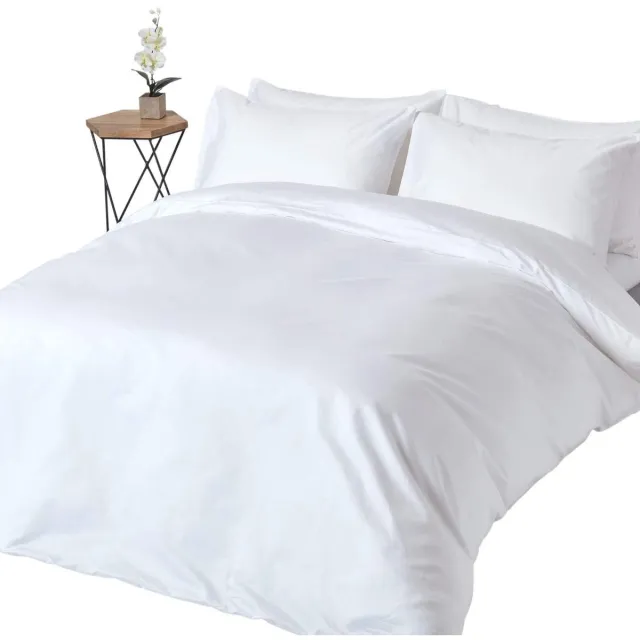 Unyqoos Luxe beddengoedset van fijn Egyptisch katoen voor ultiem slaapcomfort wit