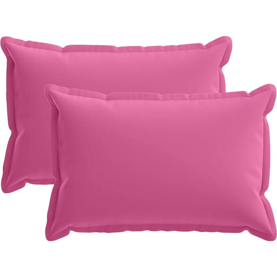 vidaXL Kussensloop 2 st HOUTEN Roze 30 x 50 cm Polyester, foto 3