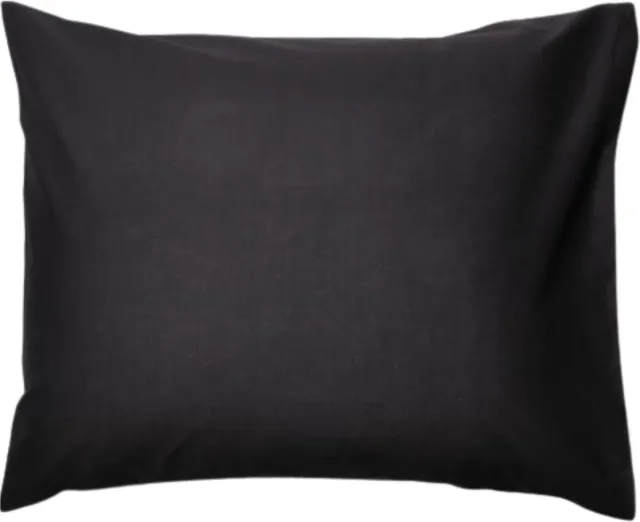 Day Dream slopen - strijkvrij - katoen - set van 2 - 60 x 70 - Zwart