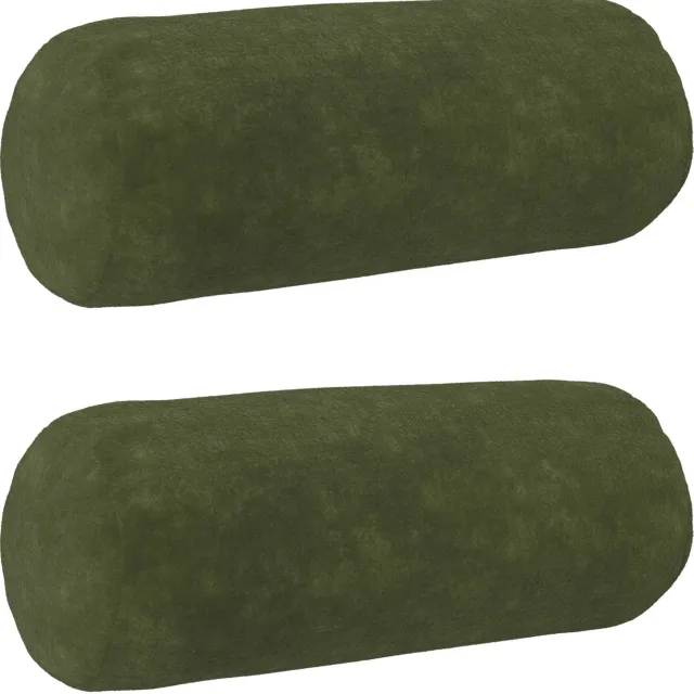 vidaXL Kussensloop 2 st HEERLEN Groen Dia. 15 x 40 cm