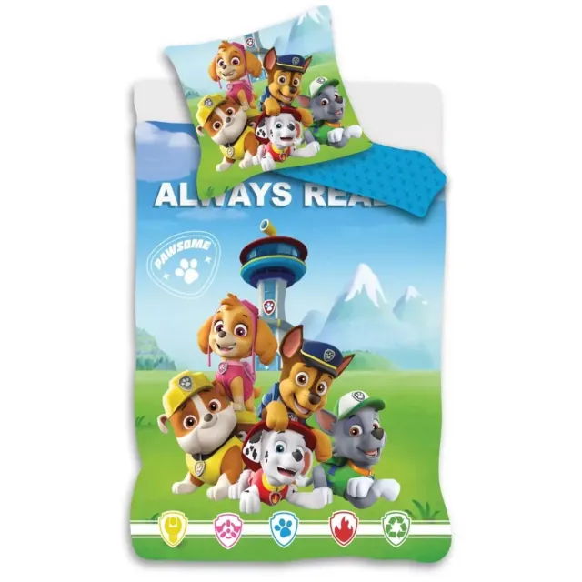 Mancs Őrjárat Paw Patrol peuterdekbedovertrek Always Ready 100 x 135 cm Katoen Multicolor