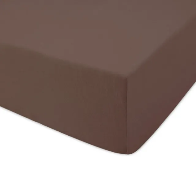 Darymex Jersey hoeslaken met elastiek 80x160 cm - Chocoladebruin