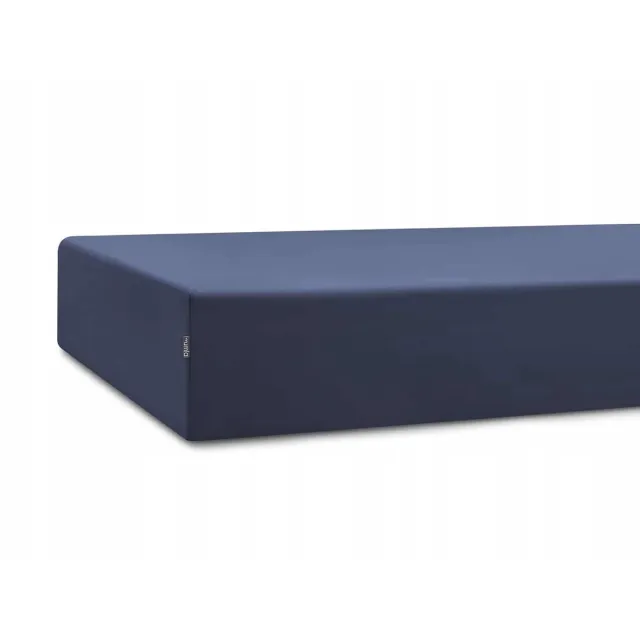 Mumla Hoeslaken Katoen Marineblauw 200x200 cm met Elastiek