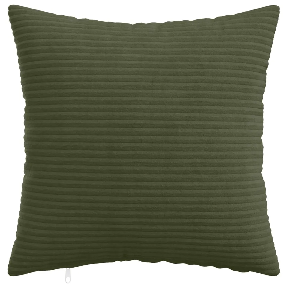 vidaXL Kussensloop 2 st HEERLEN Groen 50 x 50 cm corduroy
