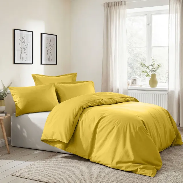 L'essentiel Maison Dekbedovertrekset – Dark Yellow – Katoen (Ranforce)