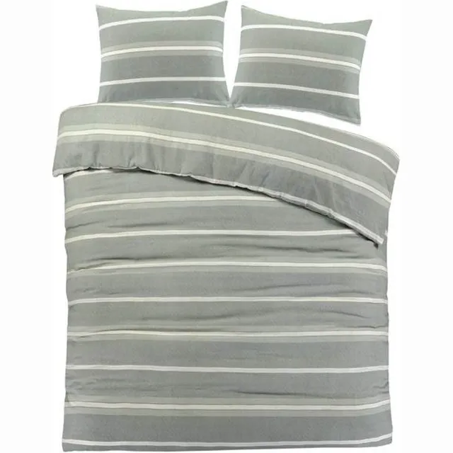 Day Dream Seefeld Flanel - Dekbedovertrek - Lits-jumeaux - 240x200/220 cm - Groen