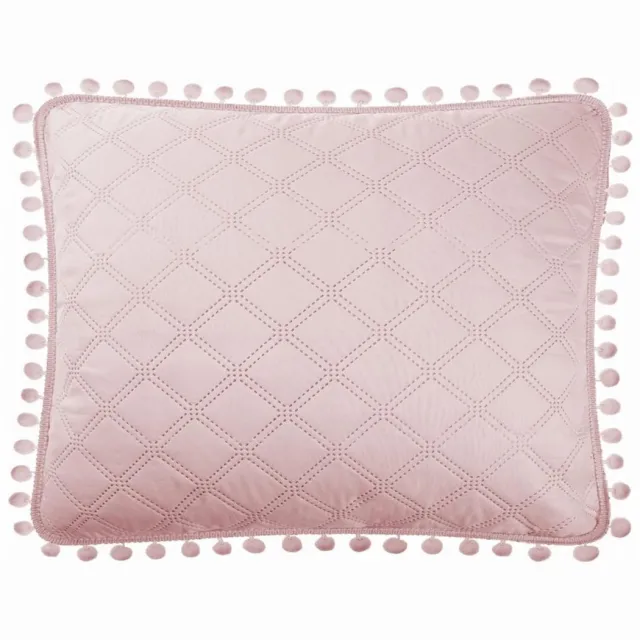Spod Igły i Nitki Decoratieve Kussensloop 50x70cm Poederroze met Pompons