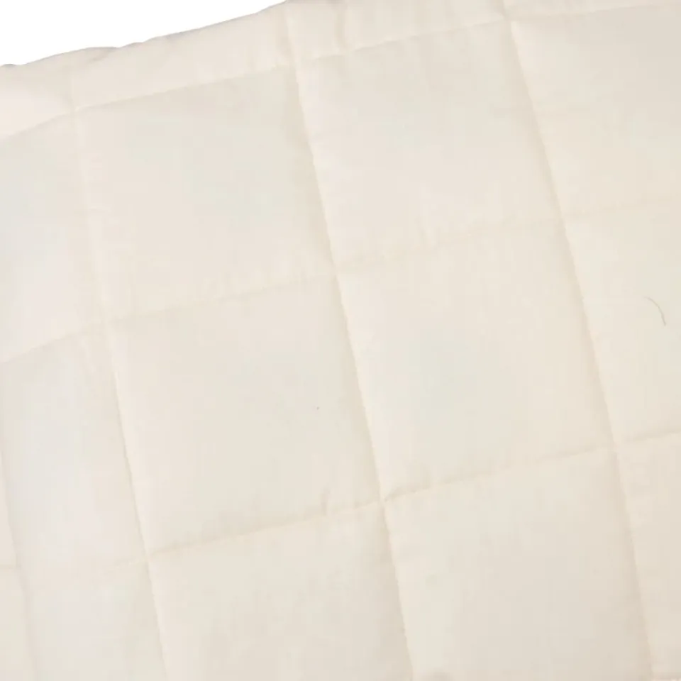 vidaXL Verzwaringsdeken 137x200 cm 6 kg stof lichtcrèmekleurig crème, foto 4