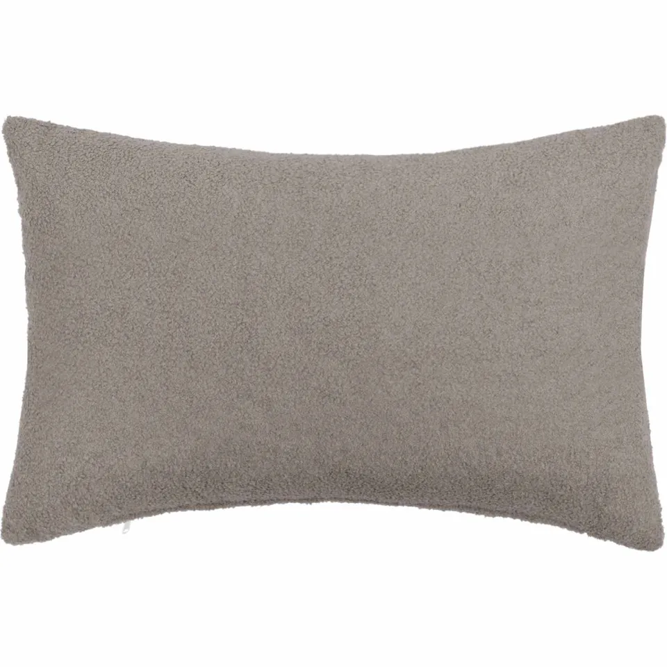 vidaXL Kussensloop 2 st HEERLEN Lichtgrijs 50 x 70 cm Bouclé