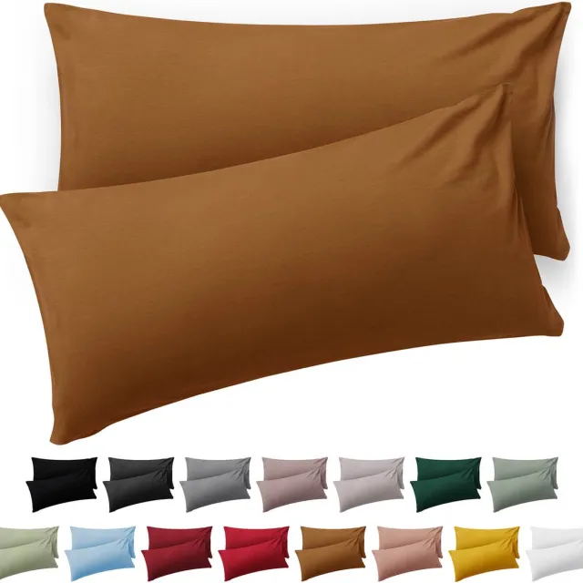 Blumtal Kussensloop Microvezel Kussenhoes 50 x 80 cm - Pumpkin Spice - Set van 2