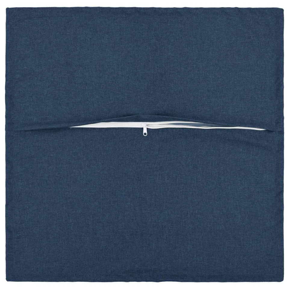 vidaXL Kussensloop 2 st HOUTEN Blauw 40 x 40 cm Faux Linnen, foto 4
