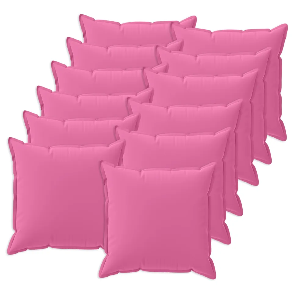 vidaXL Kussensloop 12 st HOUTEN Roze 40 x 40 cm Polyester, foto 3