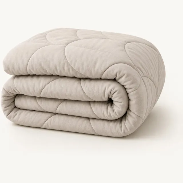 Y-not® YNOT Dreambed - Velvet Greige - 200x200 - Tweepersoonsdekbed - Dekbed Zonder Overtrek - Wasbaar Hoesloos Dekbed - 30 dagen proefslapen - Dekbed met vaste overtrek