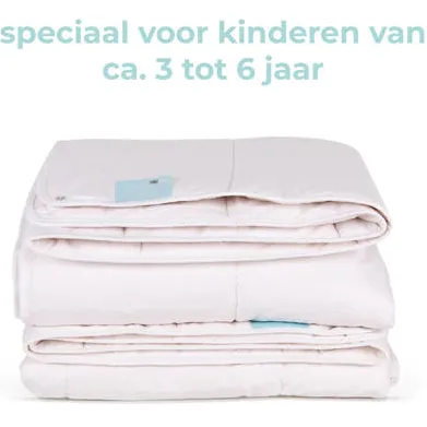 NOUS Kids katoenen 4-seizoenen kinderdekbed wit, foto 4