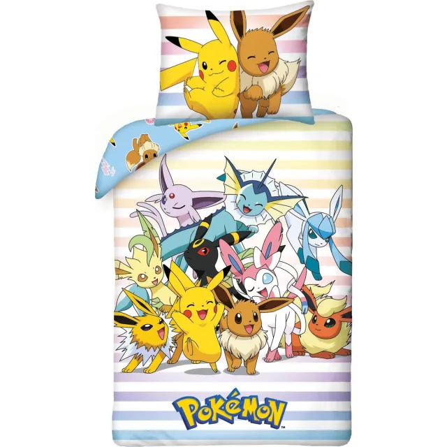 Pokémon Dekbedovertrek Catch 'Em All 140 x 200 cm (65 x 65cm) Multi
