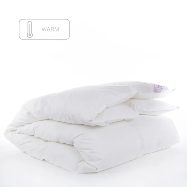 bjorn Aurora Warm 140x220 - Dekbed - 100% Dons - Winter 140x220 - Eenpersoons Dekbed - Comfort en Ademend - Natuurlijke Wilde Eendendons - Anti Allergie Dekbed - Winter - Wasbaar - Warm - OEKO-TEX® Wit