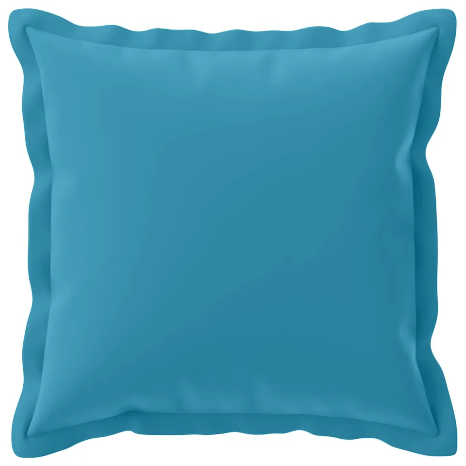 vidaXL Kussensloop 12 st HOUTEN Lichtblauw 40 x 40 cm Polyester