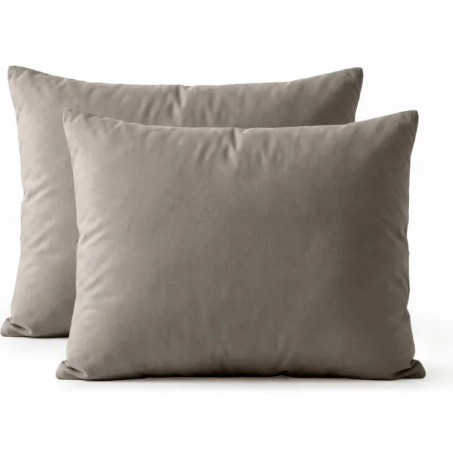 Primaviera Kussenslopen Percale Katoen - 60x70 cm - Bruin Taupe