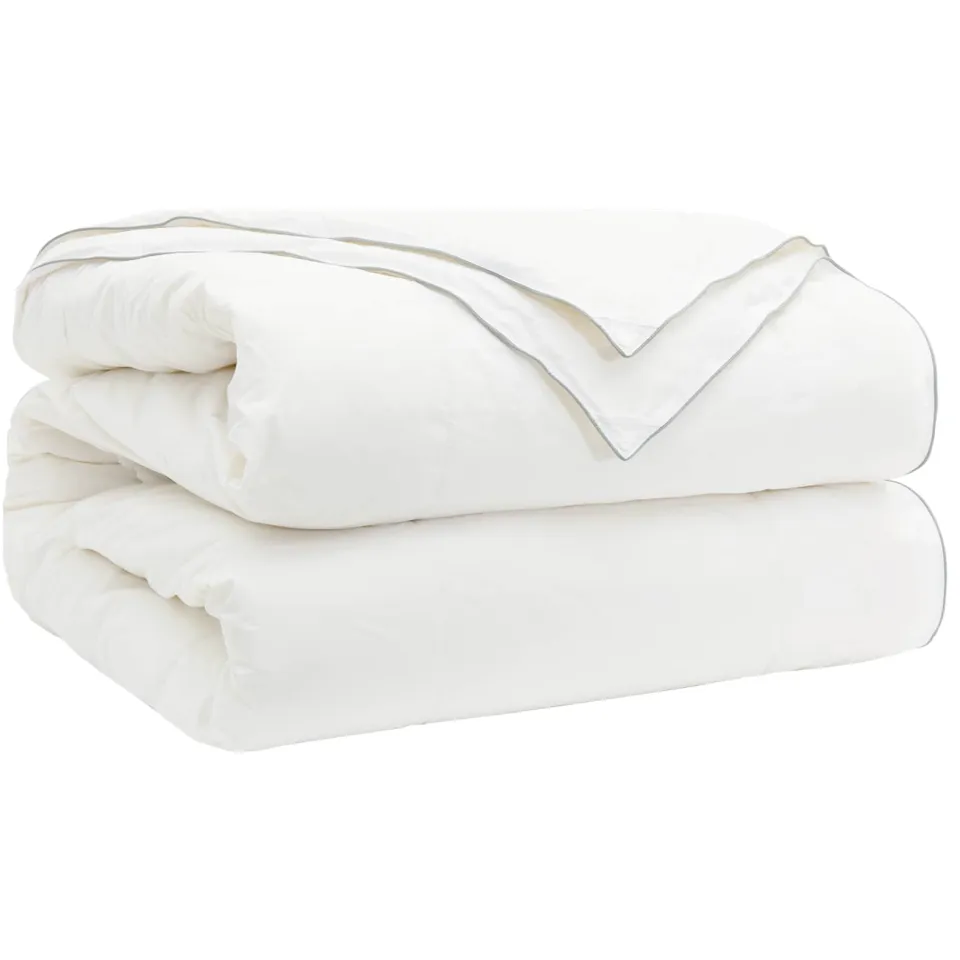 vidaXL Dekbed en Kussen Set 3 st 140x220 cm 4 seizoenen 200+300 GSM Wit