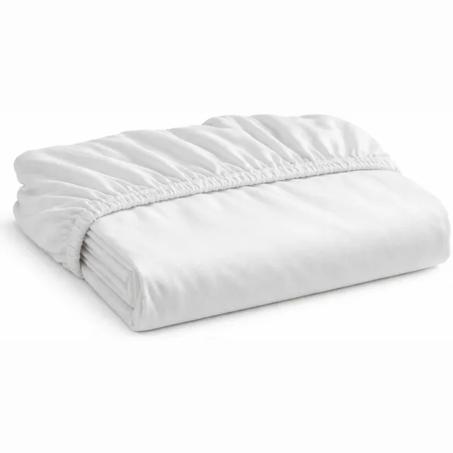 decoware Hoeslaken Jersey Wit - Hoeslaken - 100% Katoen - Elastisch – 90x200 cm – Geschikt voor matrassen tot 25 cm