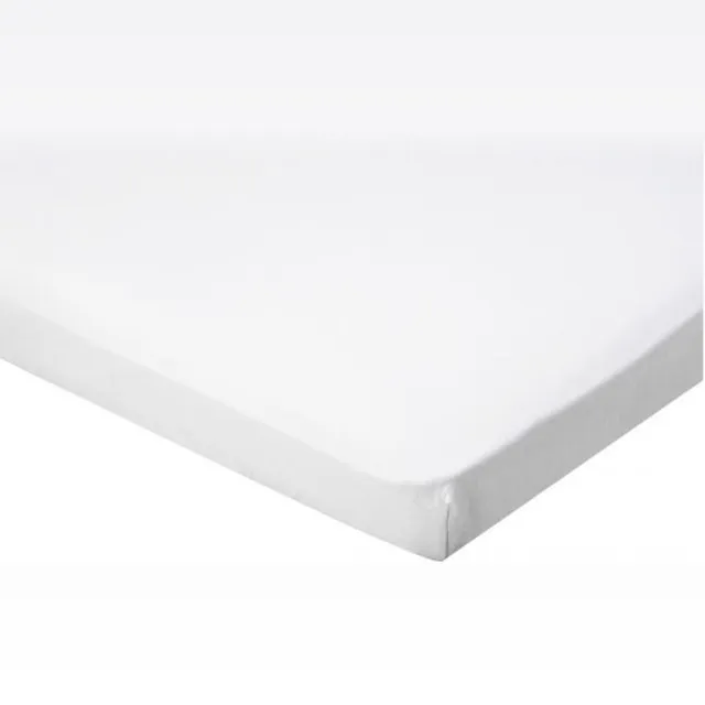 SENZATIONE katoen satijn Hoeslaken Topper wit - 160x200+15 WIT 04
