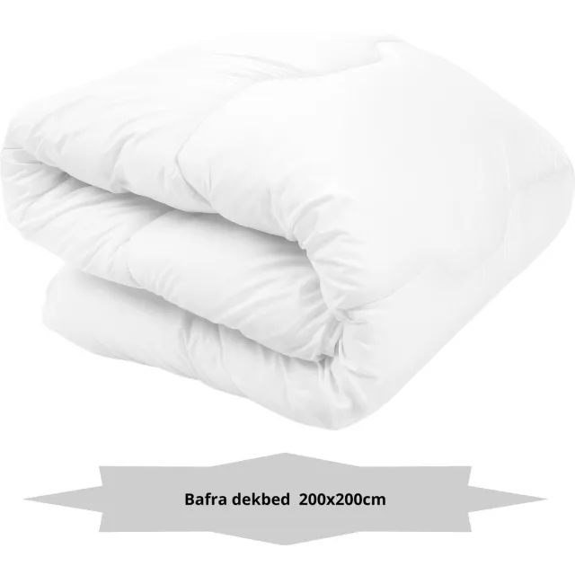 Bafra Ultra Soft Dekbed - ALL YEAR DEKBED - 200x200 cm - 2 persoons - Anti Allergie - Wasbaar - Wit - ALLE MATEN BESCHIKBAAR