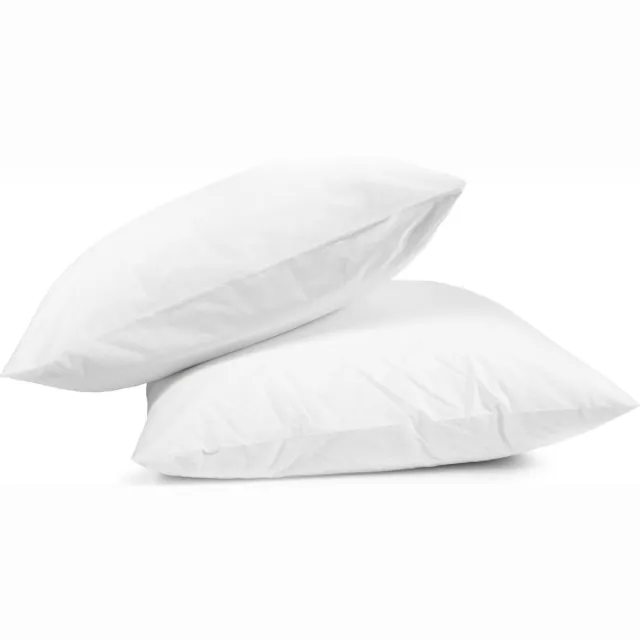 Excellence Katoen Satijn Normale Kussenslopen 60x70 cm Wit - 2-PACK