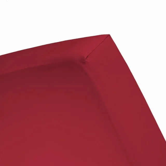 Damai Hoeslaken (tot 25 cm) - Katoen - 140 x 190/200/210 cm - Red