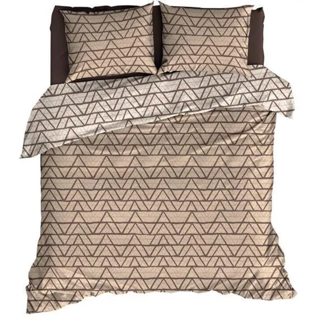 Satin D Or Satin d'Or Cervo - Dekbedovertrek - Lits-jumeaux - 240x200/220 cm + 2 kussenslopen 60x70 cm - Sand