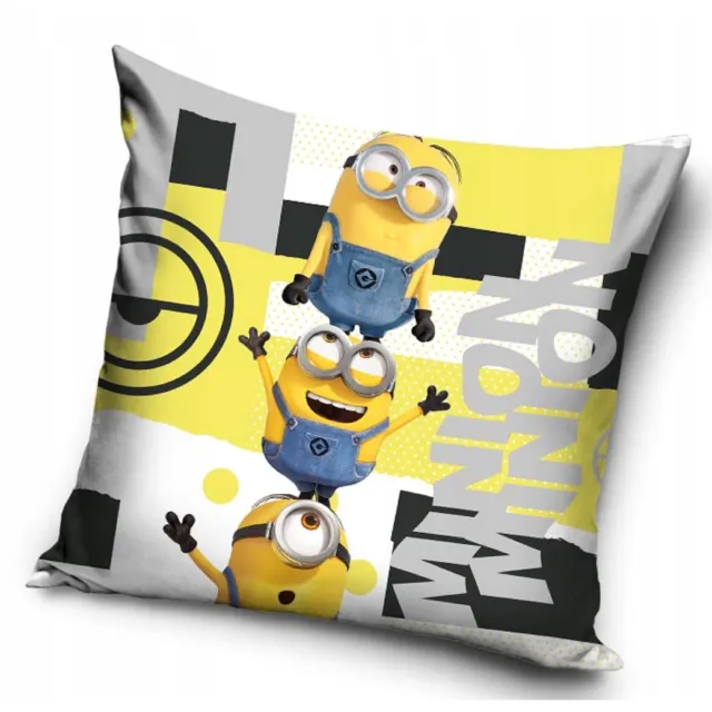 Carbotex Minions Pluche Kussensloop Decoratief 40x40 cm Fluweel Multicolor