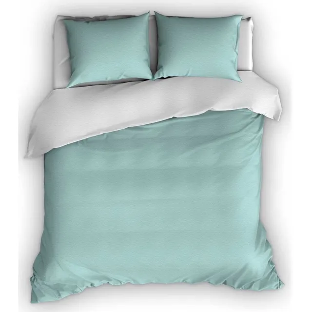 Romanette Comtesse - Flanel - Dekbedovertrek - Tweepersoons - 200x200/220 cm + 2 kussenslopen 60x70 cm - Groen/wit