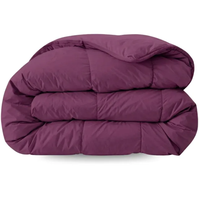 Zelesta Comfort Uni Dekbed zonder overtrek - Wasbaar Hoesloos dekbed - Met vaste overtrek - 2 in 1 - Bordeaux - 160x220cm
