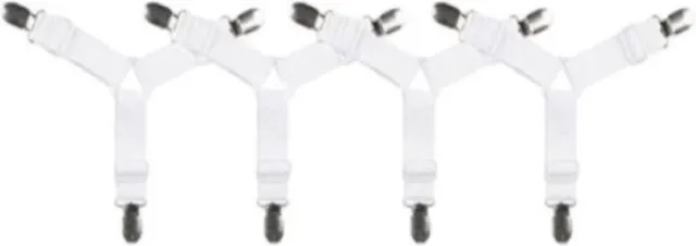 Go Go Gadget Bedlaken Spanners - Dekbedlaken Aanspanner Clips - 1 set van 4 stuks - Wit