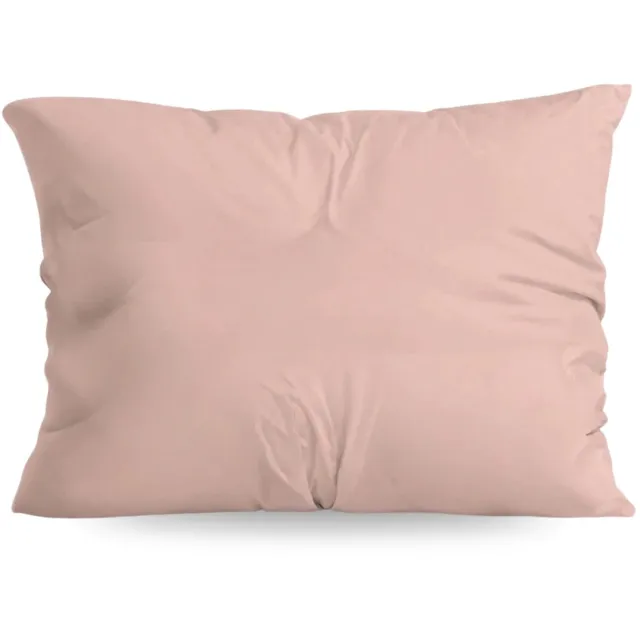 Zelesta Pure Uni kussenslopen Katoen set van 2 - Zacht Roze - 60x70cm Zachtroze