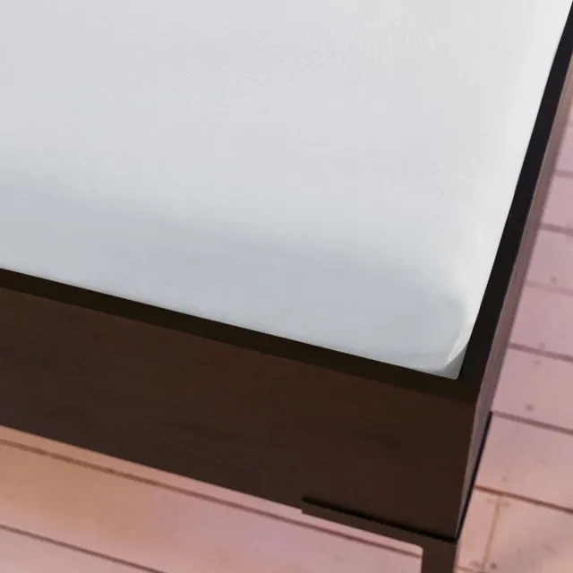 kayori Saiko Topper Hoeslaken Premium Jersey - 200x200-220cm - Matrasdikte 12 cm - Biologisch Katoen - Wit
