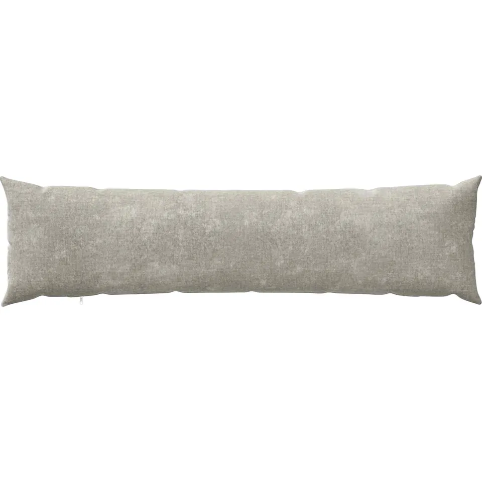 vidaXL Kussensloop 2 st HEERLEN Lichtgrijs 40 x 145 cm Chenille Stof, foto 4