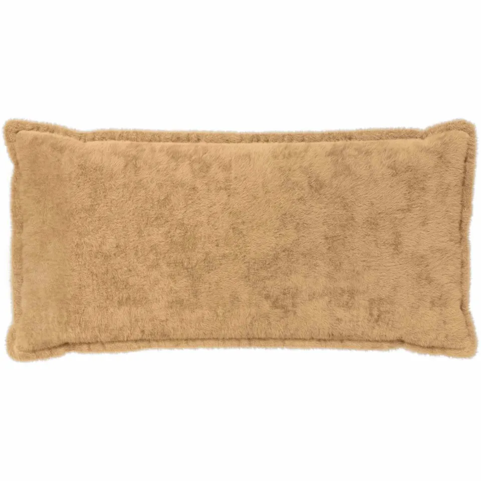 vidaXL Kussensloop 6 st HOUTEN Taupe 40 x 70 cm Nep Konijnenbont