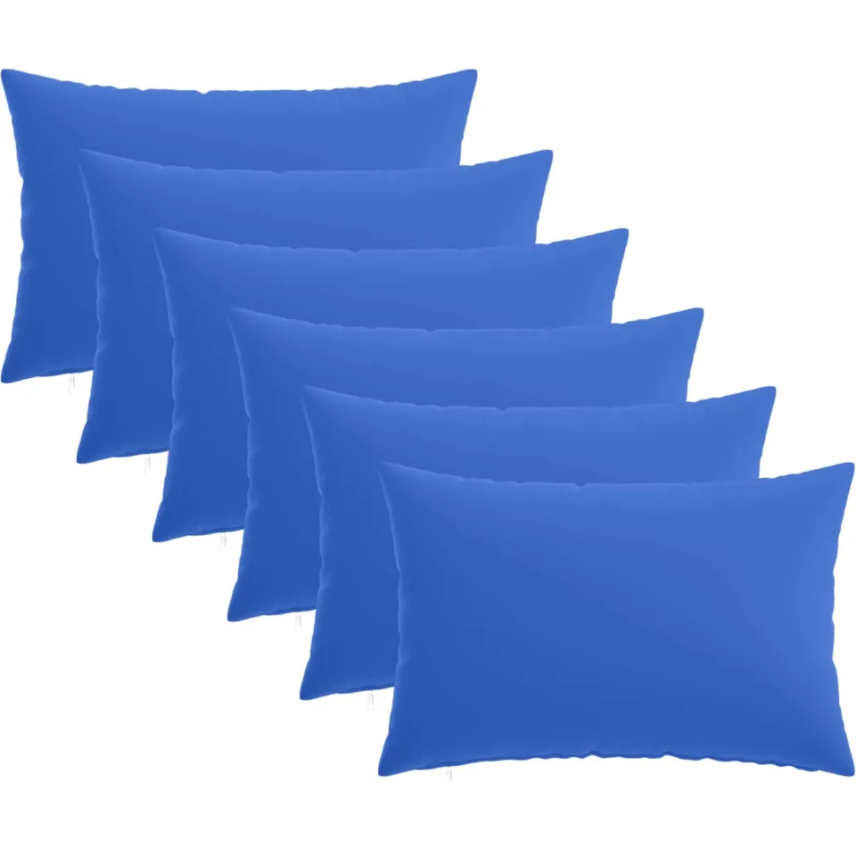 vidaXL Kussensloop 6 st HEERLEN Koninklijk Blauw 50 x 70 cm Polyester, foto 3