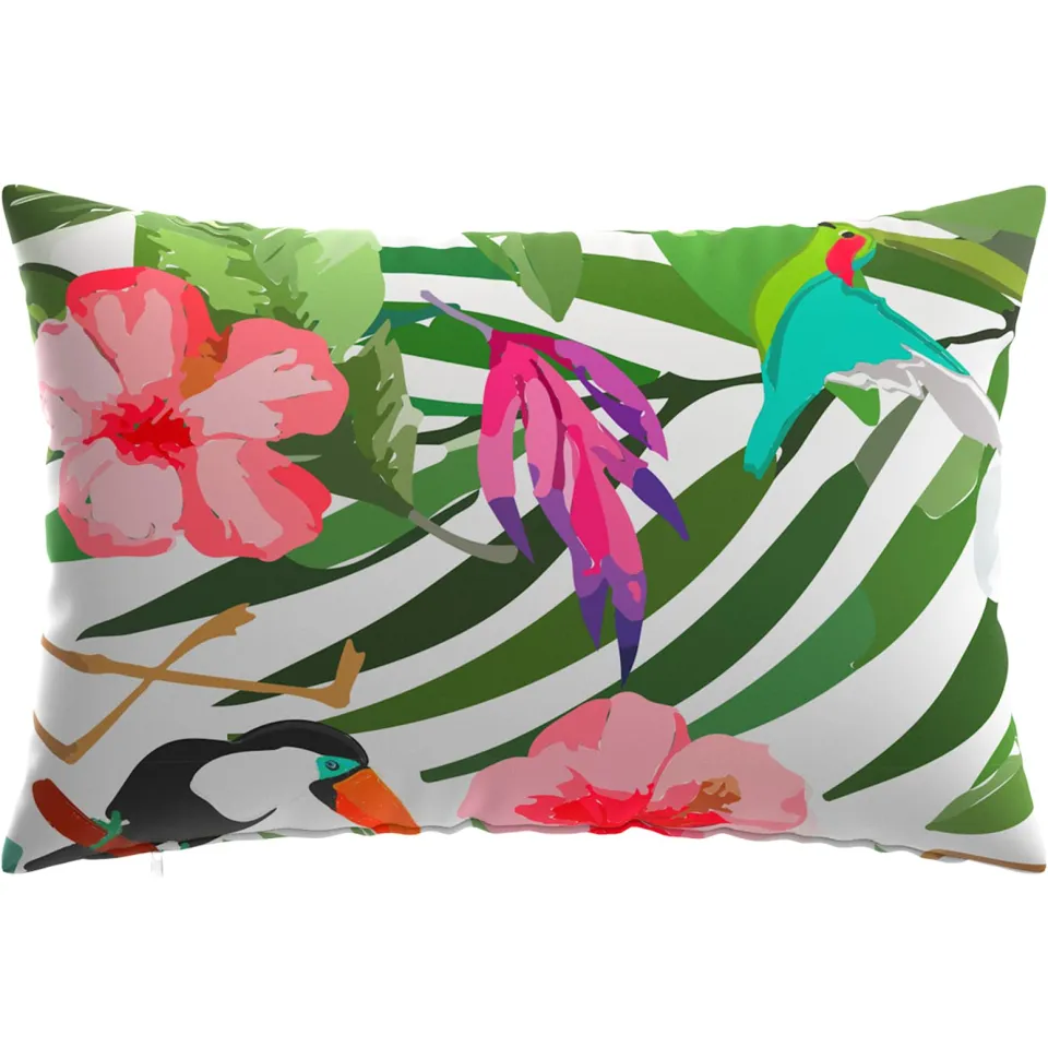 vidaXL Kussensloop 2 st HEERLEN Meerkleurig 30 x 50 cm Polyester