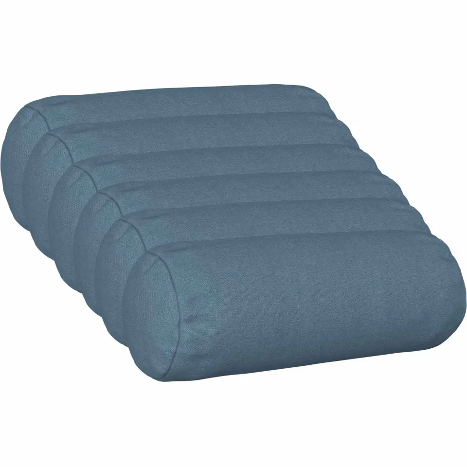 vidaXL Kussensloop 6 st HEERLEN Jeans Blauw Dia. 15 x 40 cm Stof, foto 3