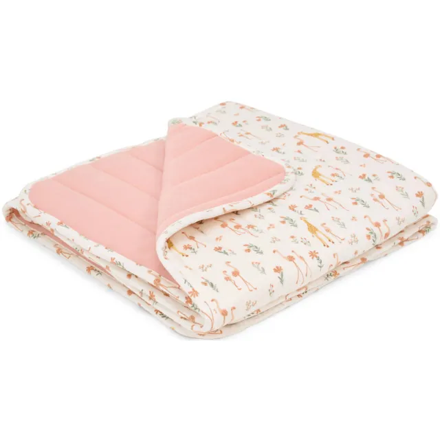 Little Dutch ledikantdeken Blooming Safari roze